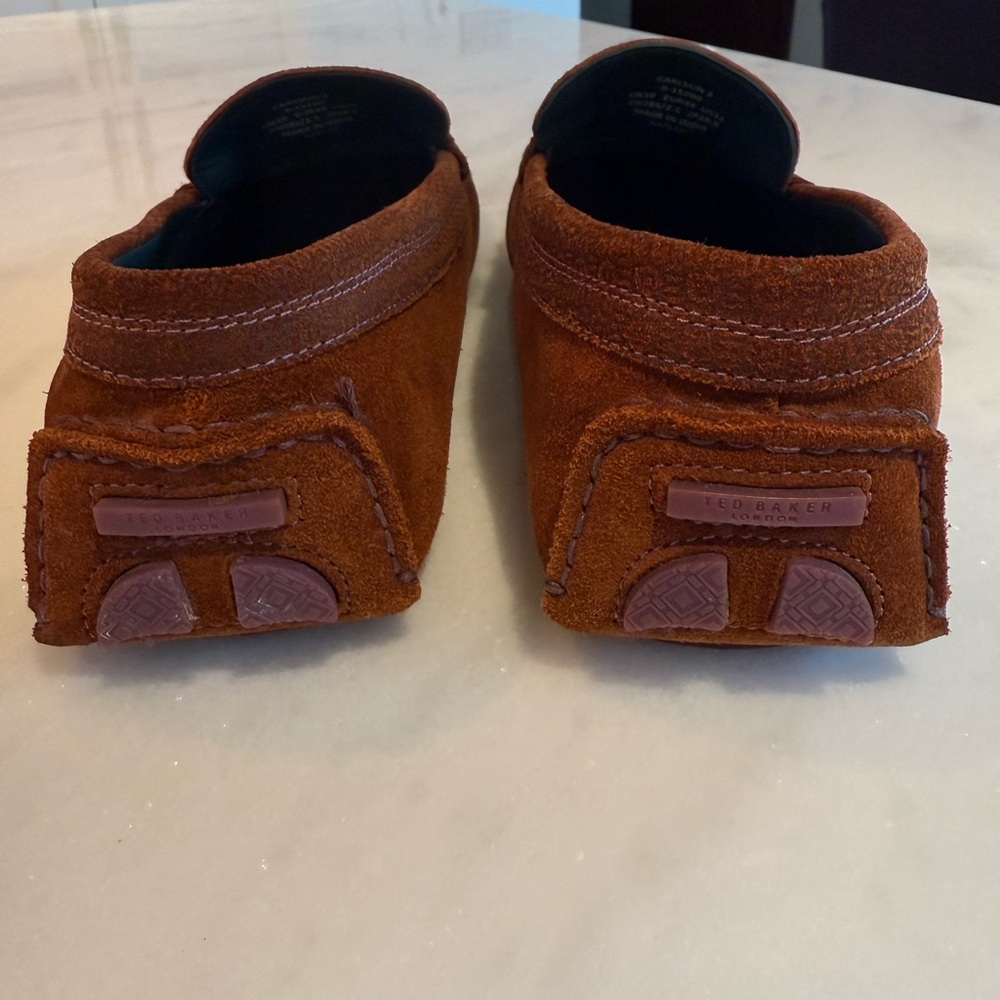 Ted Baker Brown Suede Leather Men's Loafers US 11 - Picture 4 of 12
